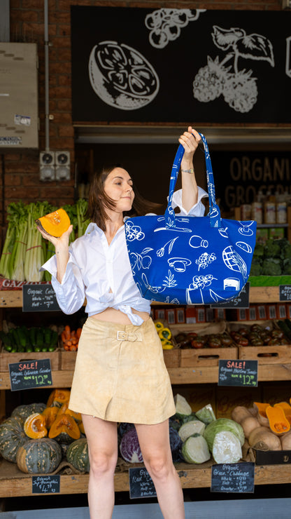 Dancing Grass Structured Tote Bag