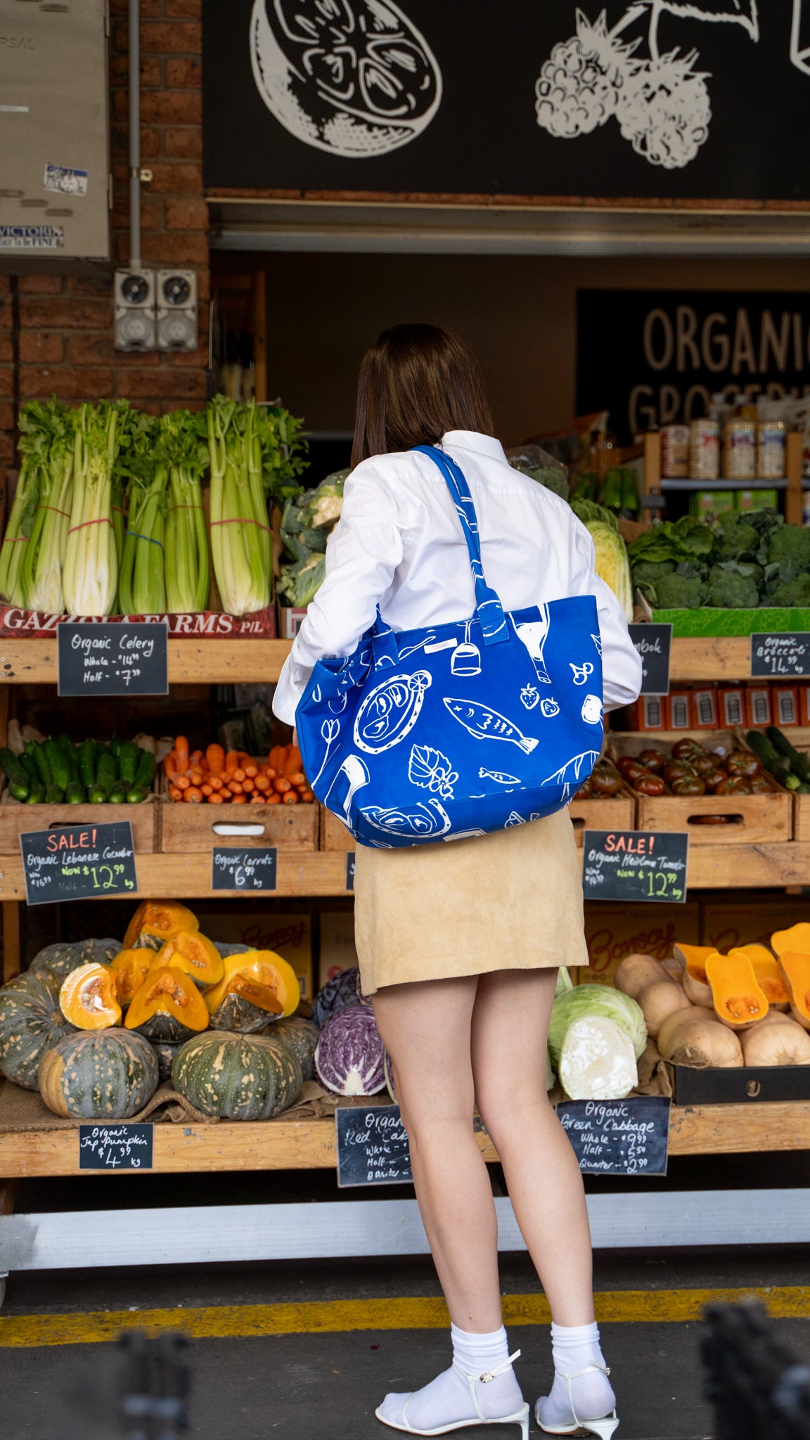Dancing Grass Structured Tote Bag