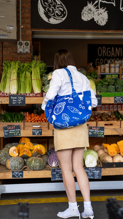 Dancing Grass Structured Tote Bag