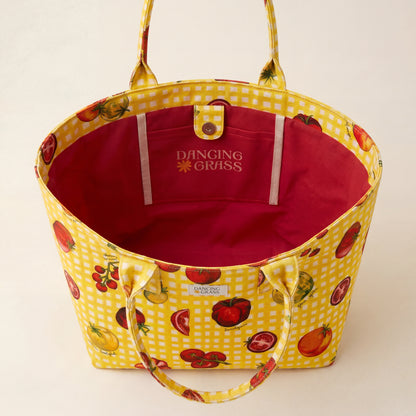 Dancing Grass Structured Tote Bag